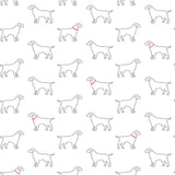 3122-10400 Yoop White Dog Wallpaper