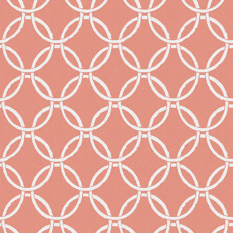 3122-11001 Quelala Coral Ring Ogee Wallpaper