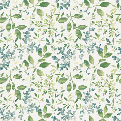 3122-11104 Tinker Green Woodland Botanical Wallpaper