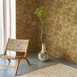 313525 Canvas Shades Brown Gold Copper Wallpaper