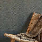 313532 Canvas Basket Weave Green Brown Wallpaper