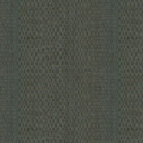 313532 Canvas Basket Weave Green Brown Wallpaper