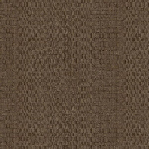 313533 Canvas Basket Weave Brown Wallpaper
