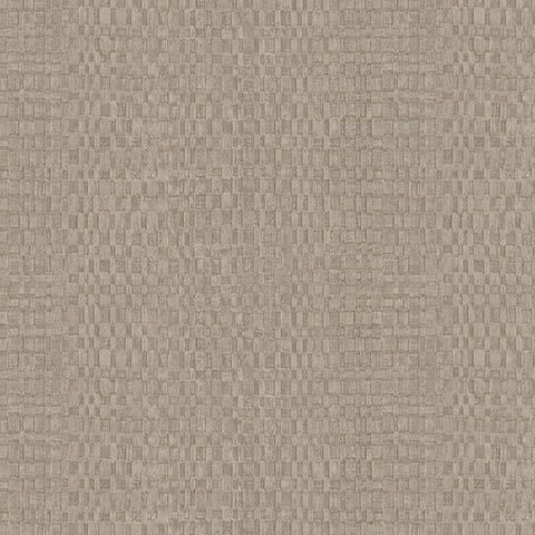 313536 Canvas Basket Weave Brown Wallpaper
