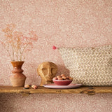 316023 Zahara Coral Scandinavian Floral Wallpaper