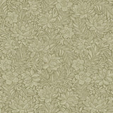 316024 Zahara Olive Scandinavian Floral Wallpaper