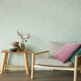 316025 Zahara Seafoam Scandinavian Floral Wallpaper