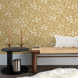 316042 Liana Gold Raised Berry Floral Wallpaper