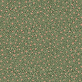 316055 Marguerite Green Raised Small Floral Leaf Wallpaper