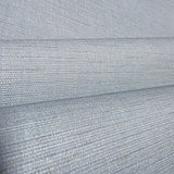 31606 Embossed Baby blue faux thread fabric textured contemporary plain wallpaper roll