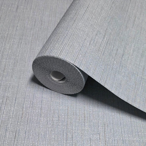 31606 Embossed Baby blue faux thread fabric textured contemporary plain wallpaper roll