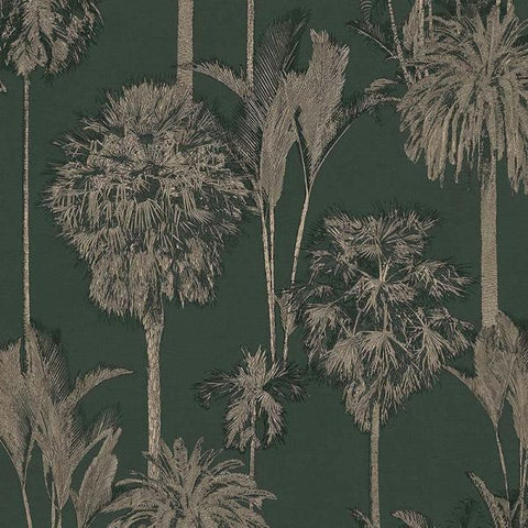 317320 Palm Botanical Jungle Trees Forest Vintage Wallpaper