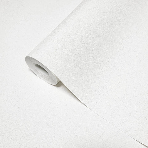 32728 Glitter sparkles white faux plaster textured contemporary plain modern wallpaper