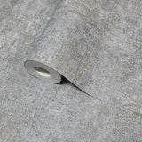 32832 Industrial chic matt gray rustic faux distressed plaster textured wallpaper roll