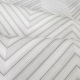 33375 Light gray off white faux herringbone wood planks textured modern wallpaper 3D