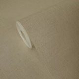 33393 Plain matt taupe light brown faux sachcloth linen fabric textured wallpaper roll