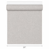 33394 Contemporary matt taupe rustic faux linen fabric sackcloth textured wallpaper
