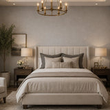 33394 Contemporary matt taupe rustic faux linen fabric sackcloth textured wallpaper