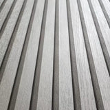 33395 Silver gray metallic faux Slat wooden planks Wood Look textured modern wallpaper