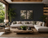 33758 Black charcoal dark gray faux plaster textured contemporary plain wallpaper roll