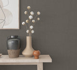 33967 Linen Anthracite Wallpaper Galerie Wallcoverings 