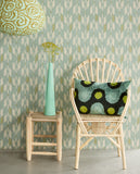 340243 Tribal Fabric Wicker Wallpaper