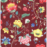 341033 Epona Burgundy Floral Fantasy Wallpaper