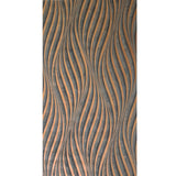 34263 Dark gray black rose gold bronze metallic wavy lines wave textured wallpaper 3D