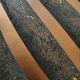 34263 Dark gray black rose gold bronze metallic wavy lines wave textured wallpaper 3D