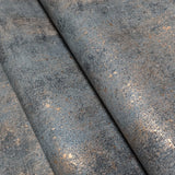 34270 Distressed paint gray rose gold metallic faux concrete plaster texture wallpaper