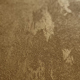 34277 Foil bronze ginger gold metallic faux concrete plaster textured Plain wallpaper