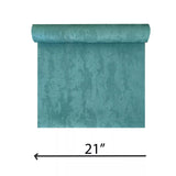 34278 Plain foil green blue teal metallic faux concrete plaster textured wallpaper