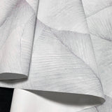 34562 Light gray purple overlapping leaf Textured batik large leaves modern Wallpaper