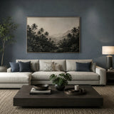 34574 Matte Teal navy blue Faux fabric Textured modern wallcoverings plain Wallpaper