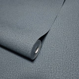 34574 Matte Teal navy blue Faux fabric Textured modern wallcoverings plain Wallpaper