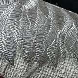 34580 Light ash gray silver metallic Faux fabric Textured Asian Cranes birds Wallpaper