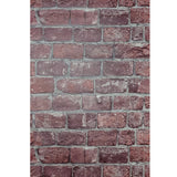 34833 Textured 3D distressed red modern faux brick gray joints Vinyl Wallpaper roll 3D
