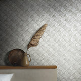 34906 Eclectic Beige White Wallpaper