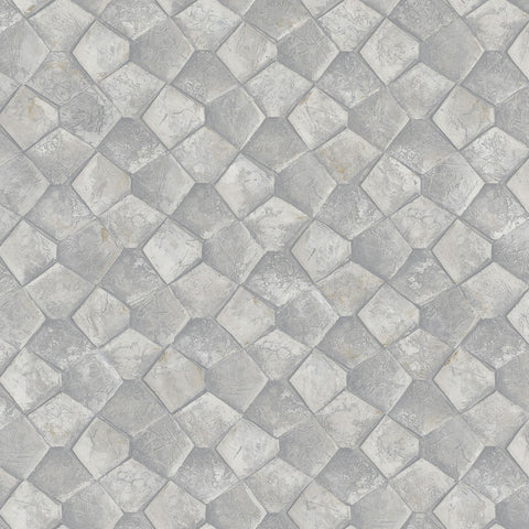 34907 Eclectic Grey Gold Wallpaper