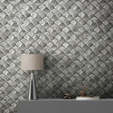 34908 Eclectic Grey Silver Wallpaper 