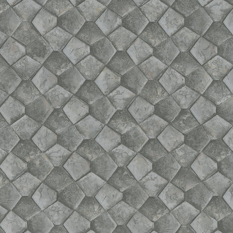 34908 Eclectic Grey Silver Wallpaper 