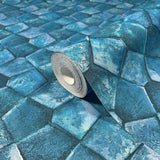 34910 Eclectic Blue Wallpaper