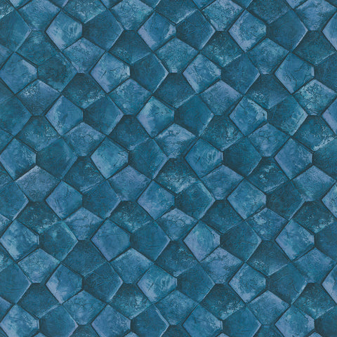 34910 Eclectic Blue Wallpaper