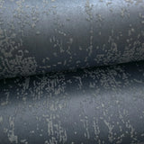 34939 Modern shimmer Grayish deep dark blue metallic grassbeads textured wallpaper 3D

