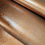 34958 Embossed Coper metallic faux metal sheet plaster textured modern wallpaper roll