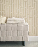 350531 Riviera Maison Linen Trellis Wallpaper 