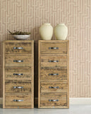 350534 Riviera Maison Linen Trellis Wallpaper 