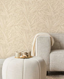 350540 Riviera Maison Structured Leaves Wallpaper