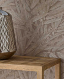 350542 Riviera Maison Structured Leaves Wallpaper