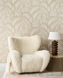 350554 Riviera Maison Stringed Leaves Wallpaper
